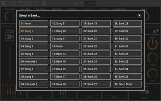 Bank Selector Panel