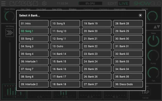 Bank Selector Panel