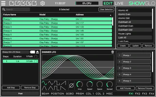 Showglo | Dimmer LFO FX Controls