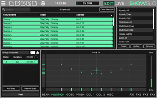 Showglo | Position Controls